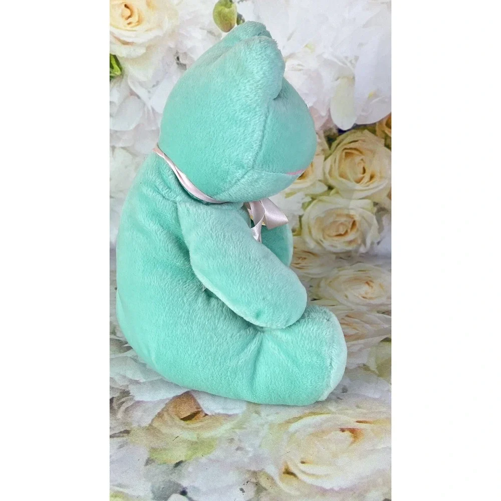 Mint Green Frog Plush Stuffed Animal Cuddle Pals Beanpals Kellytoy Toy Vintage
